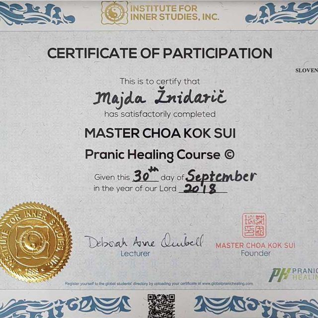 Pranic healing course